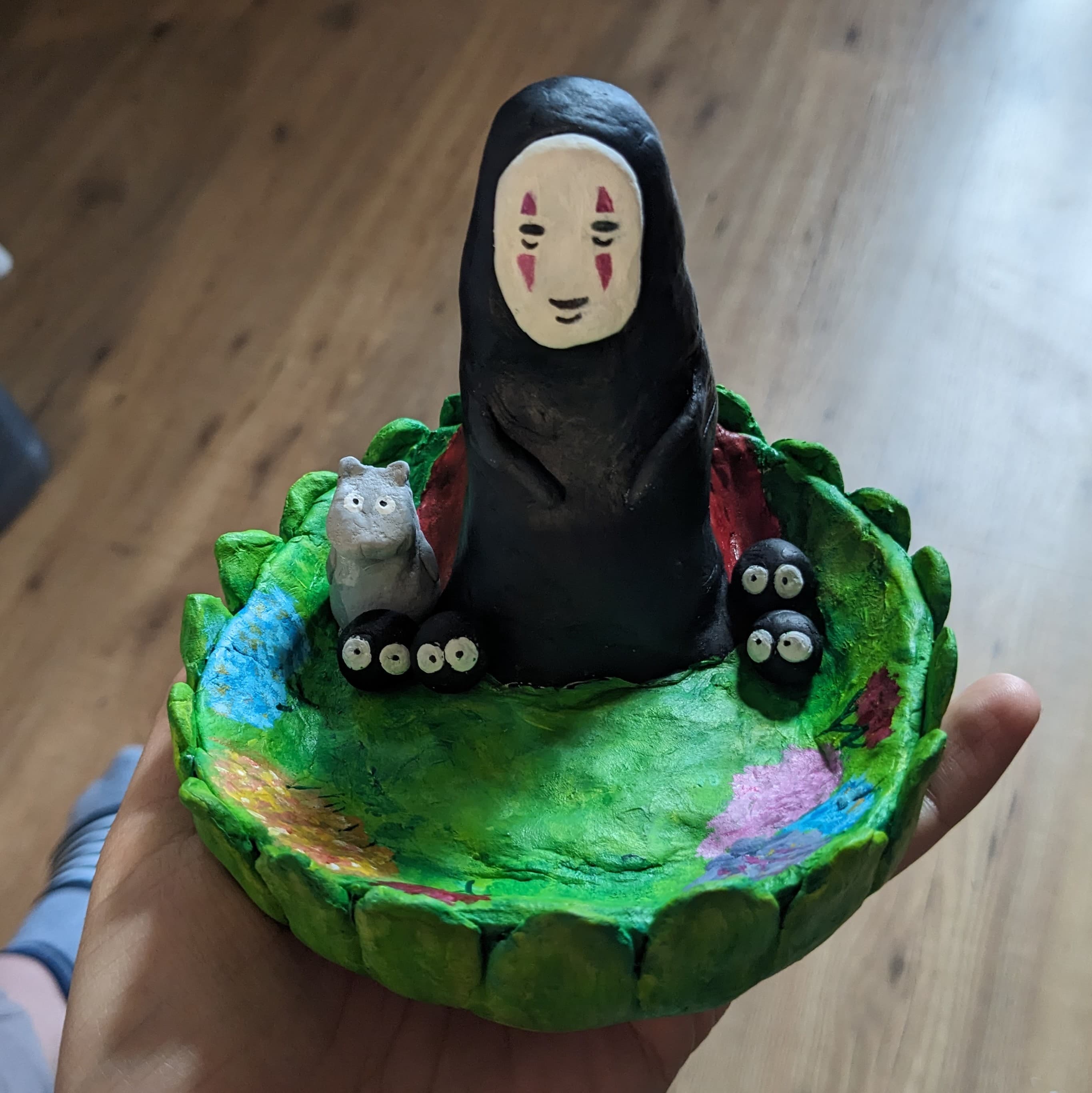 foto van een kleien knutselwerk